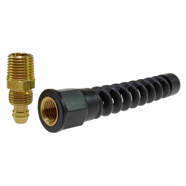Coilhose Pneumatics Reusable Strain Relief Rigid 3/8" ID x 1/4" MPT PRM0604SR - main
